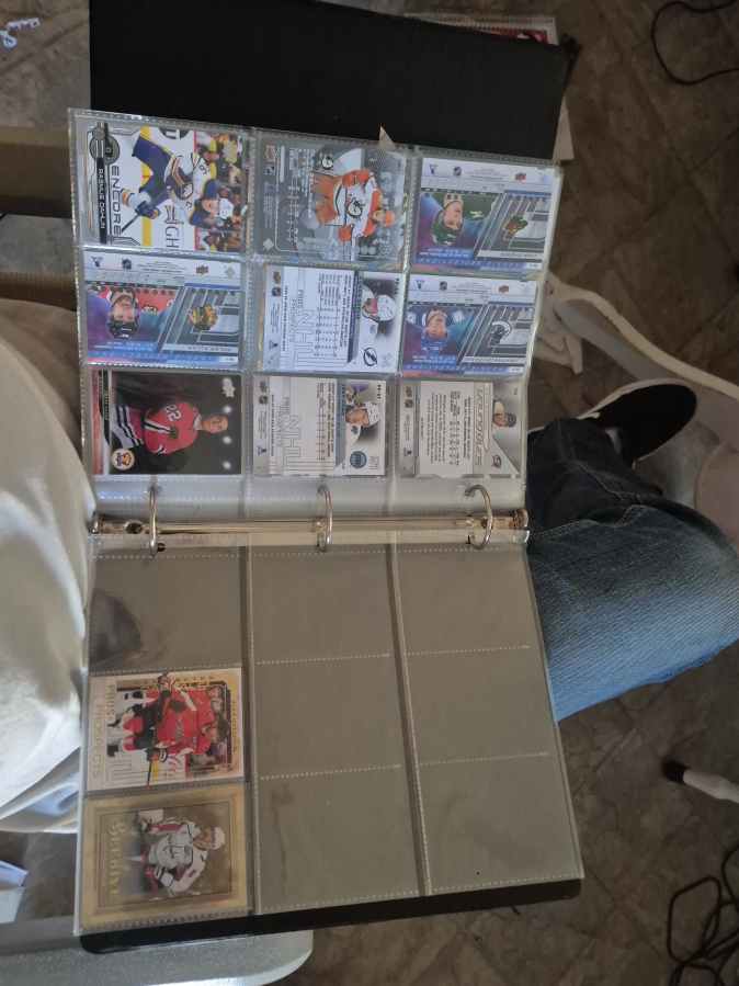 Hockey Card Binder with Upper Deck Cards thumbnail