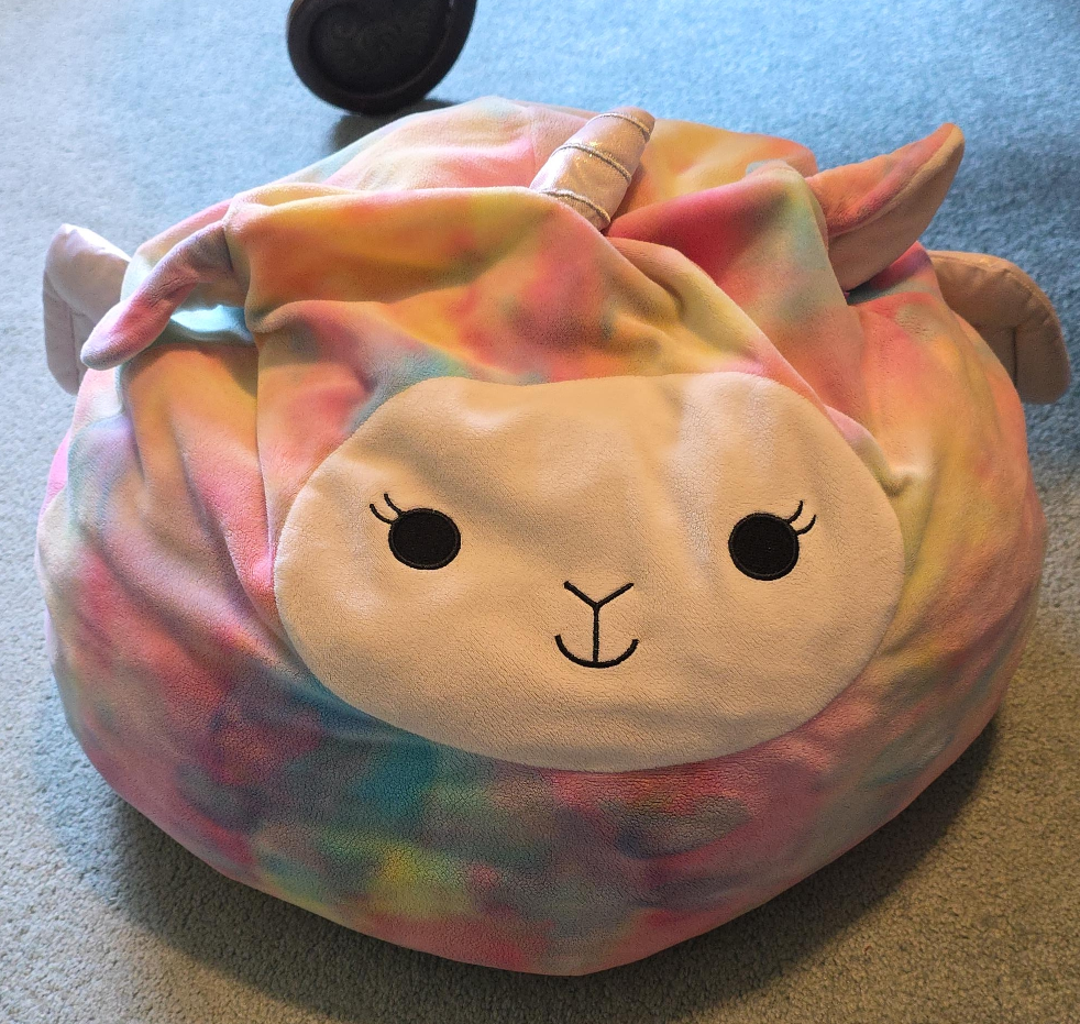 Squishmallows Unicorn Llama Tie Dye Bean Bag thumbnail