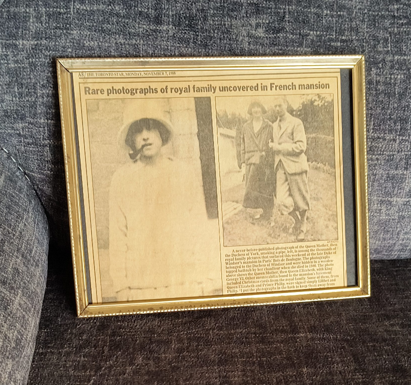 Framed Toronto Star Newspaper Clipping - Royal Family Photos thumbnail
