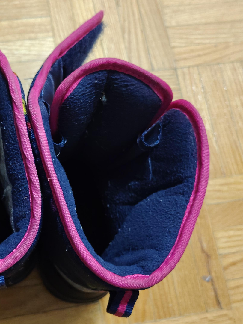 Kids' Winter Boots - Navy & Pink thumbnail