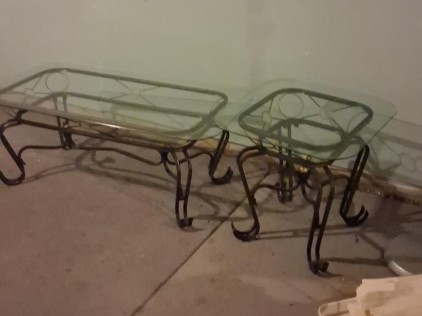 Glass Top Coffee Tables - Set of 2 thumbnail