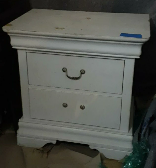 White Two-Drawer Nightstand thumbnail