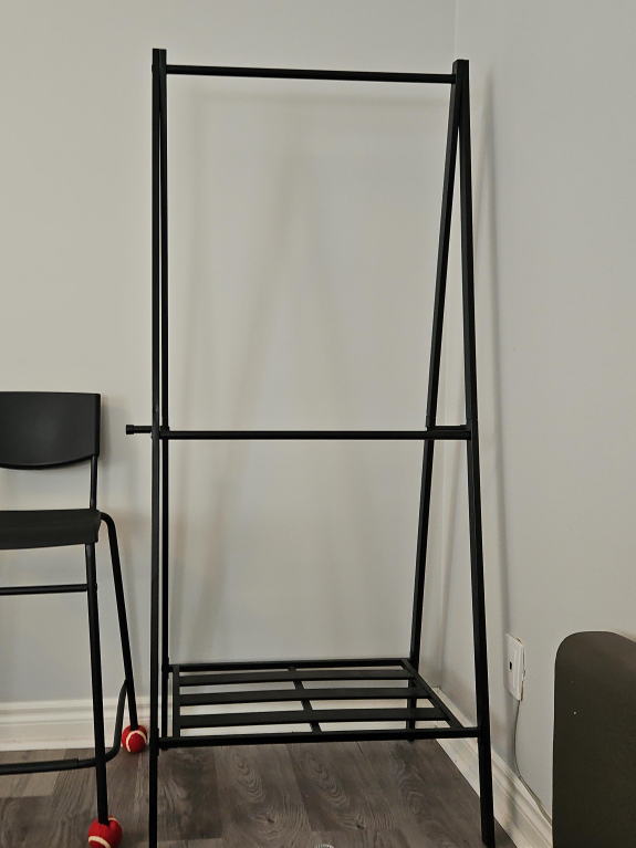 Black Metal Clothes Rack thumbnail