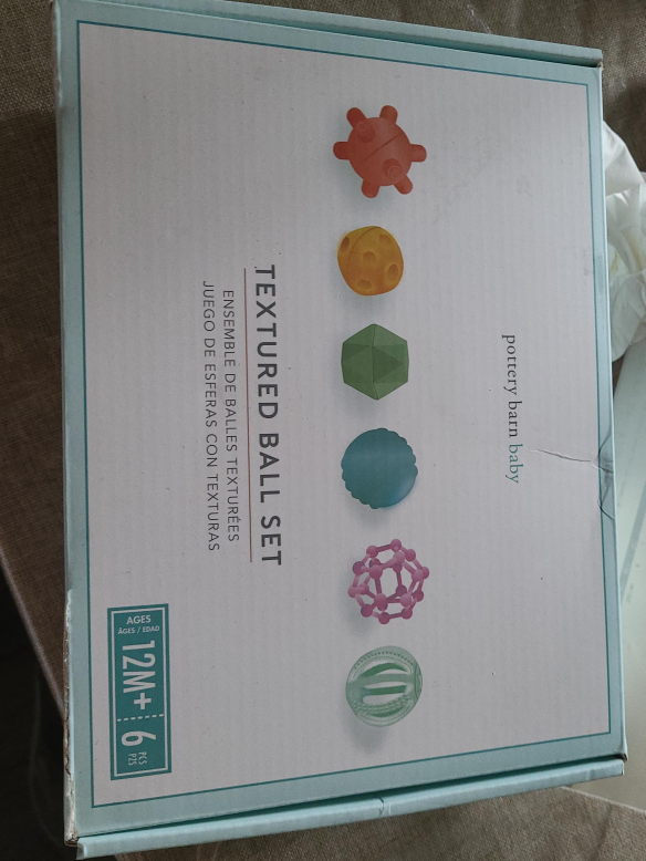 Pottery Barn Baby Textured Ball Set (12M+) thumbnail