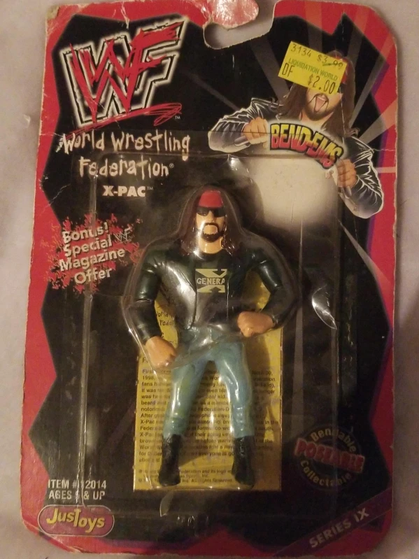 WWF X-Pac Bend-Ems Figure - Justoys thumbnail