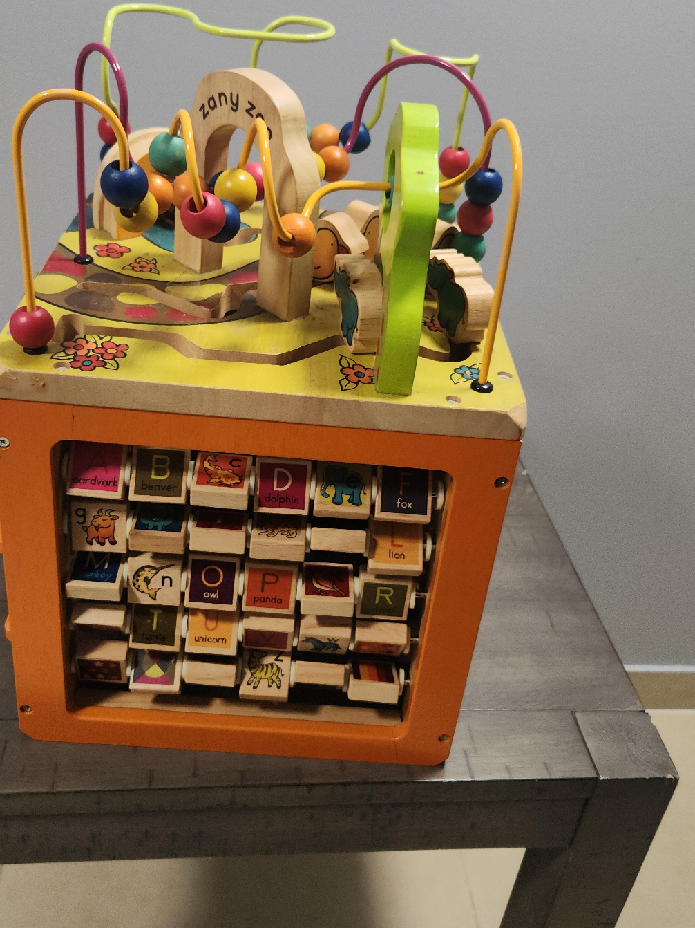 B. Zany Zoo Wooden Activity Cube thumbnail