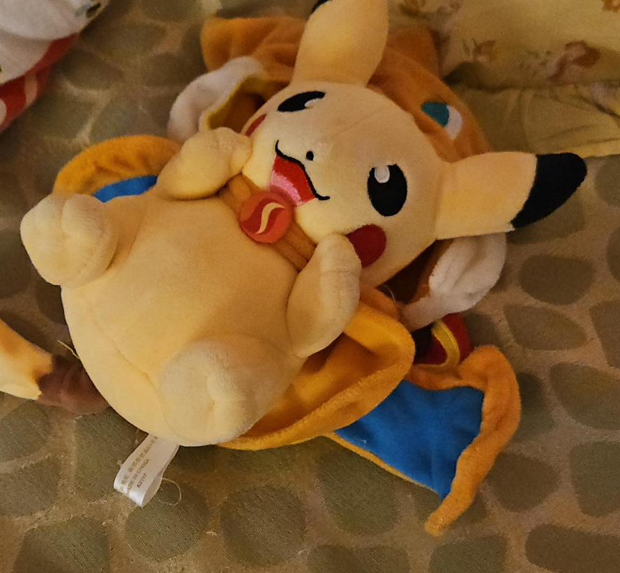 Cute Pikachu stuffed toy thumbnail