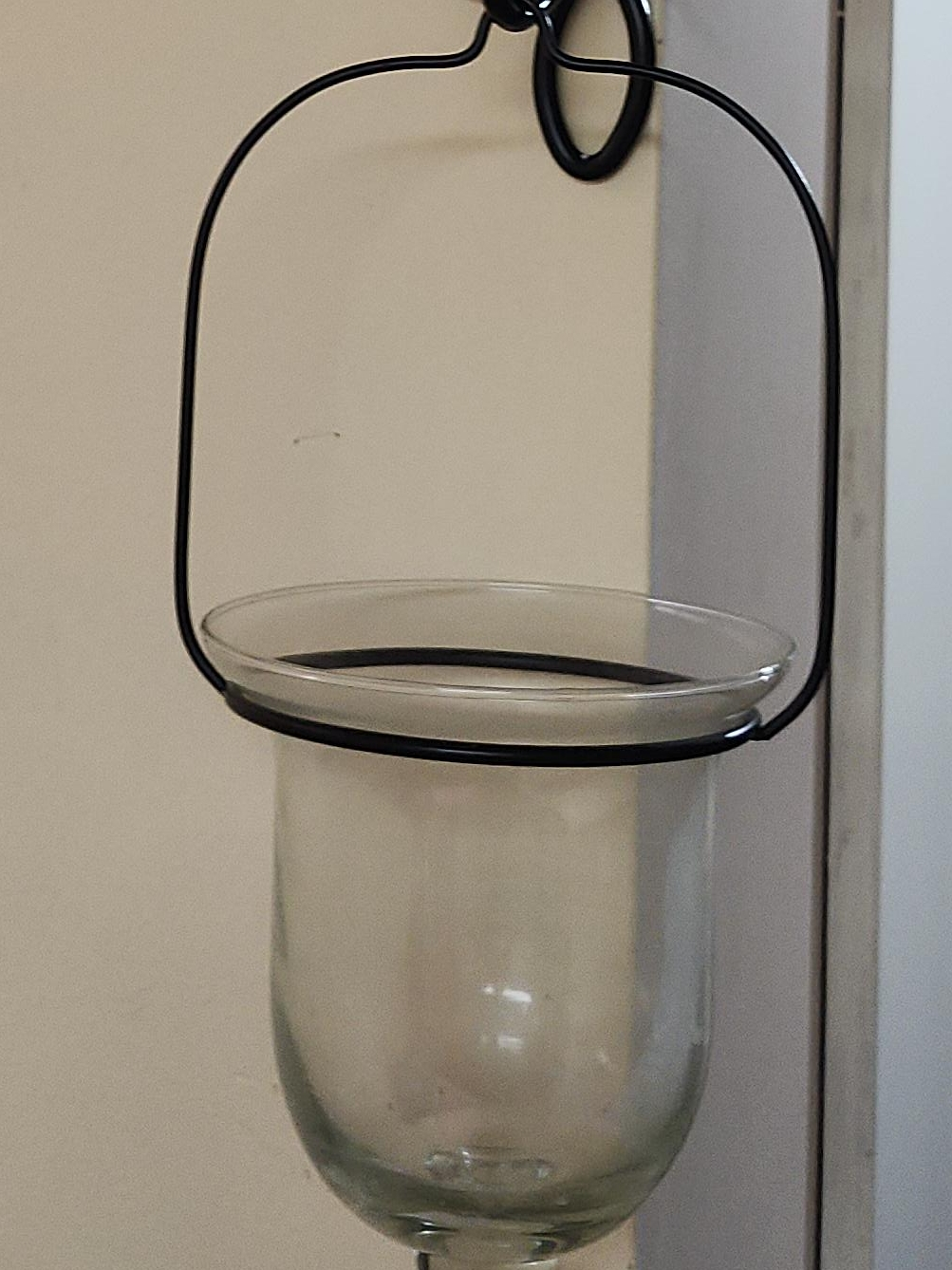 Glass Hanging Candle Holder Set of 2 thumbnail