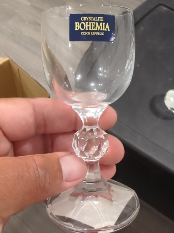Crystalite Bohemia Czech Republic Wine Glasses thumbnail