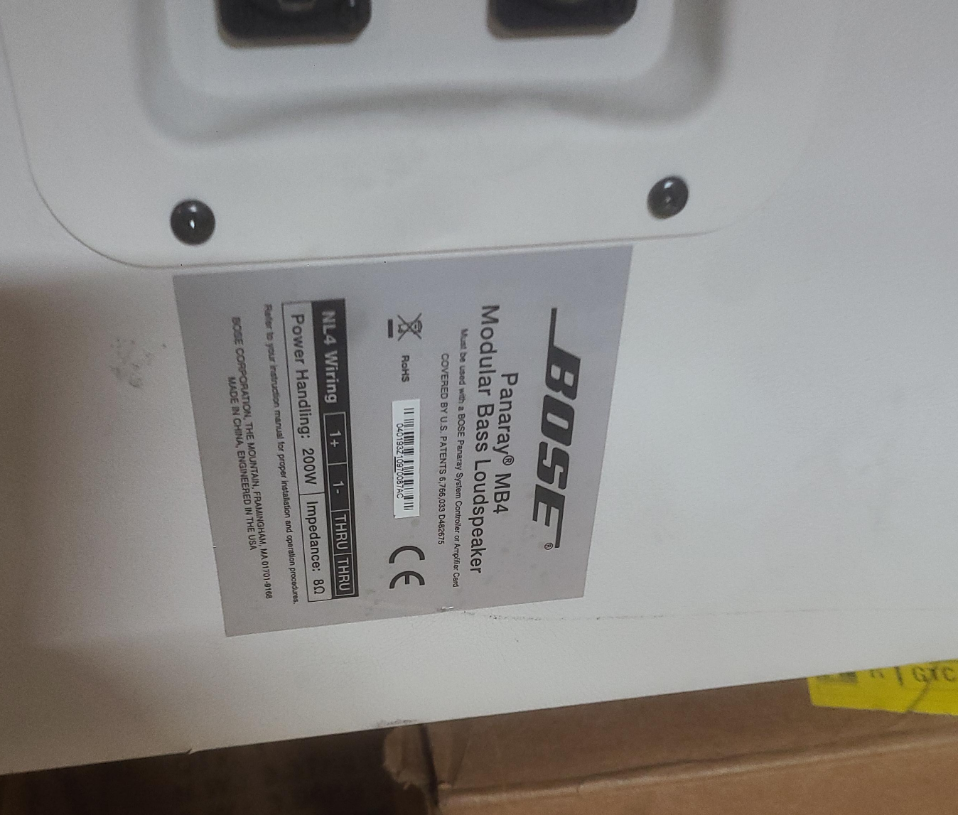 Bose Panaray MB4 Bass Loudspeaker thumbnail