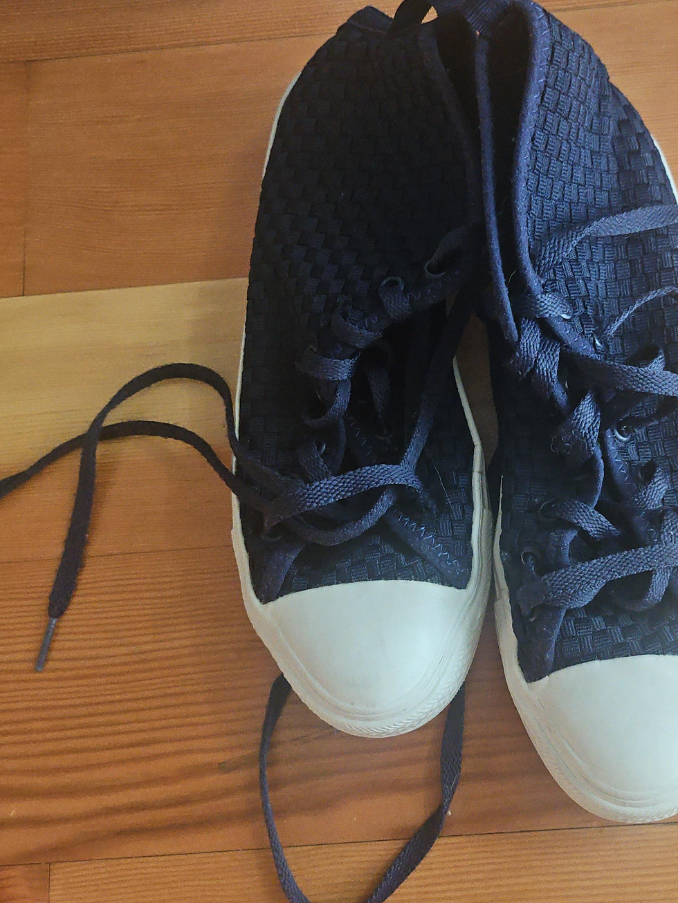 People Footwear Navy Blue High Tops thumbnail
