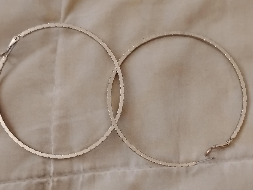 Silver Hoop Earrings thumbnail