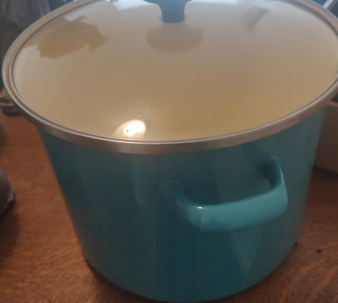 Teal Stock Pot with Lid thumbnail
