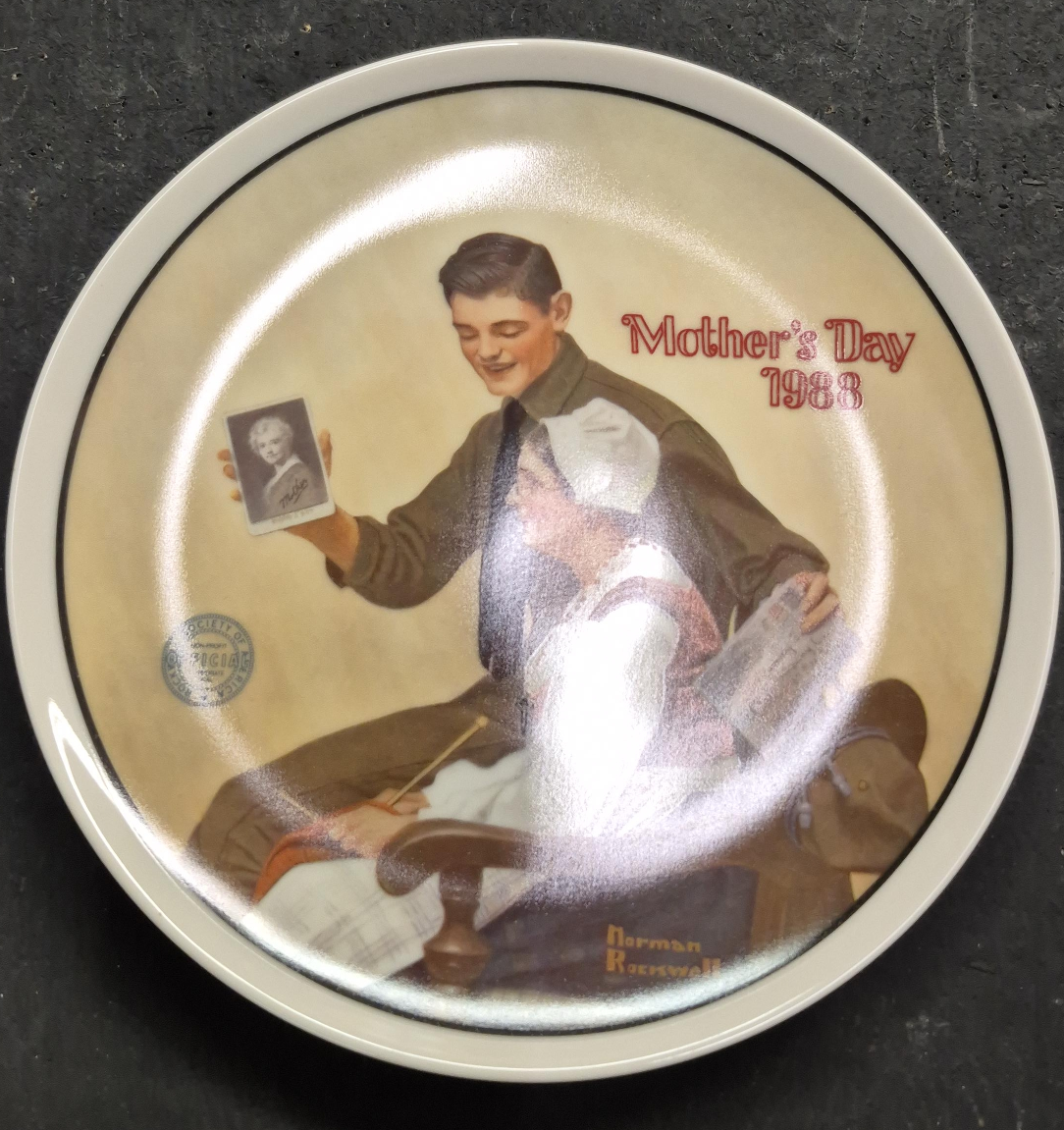 Norman Rockwell Mother's Day 1988 Collector Plate thumbnail