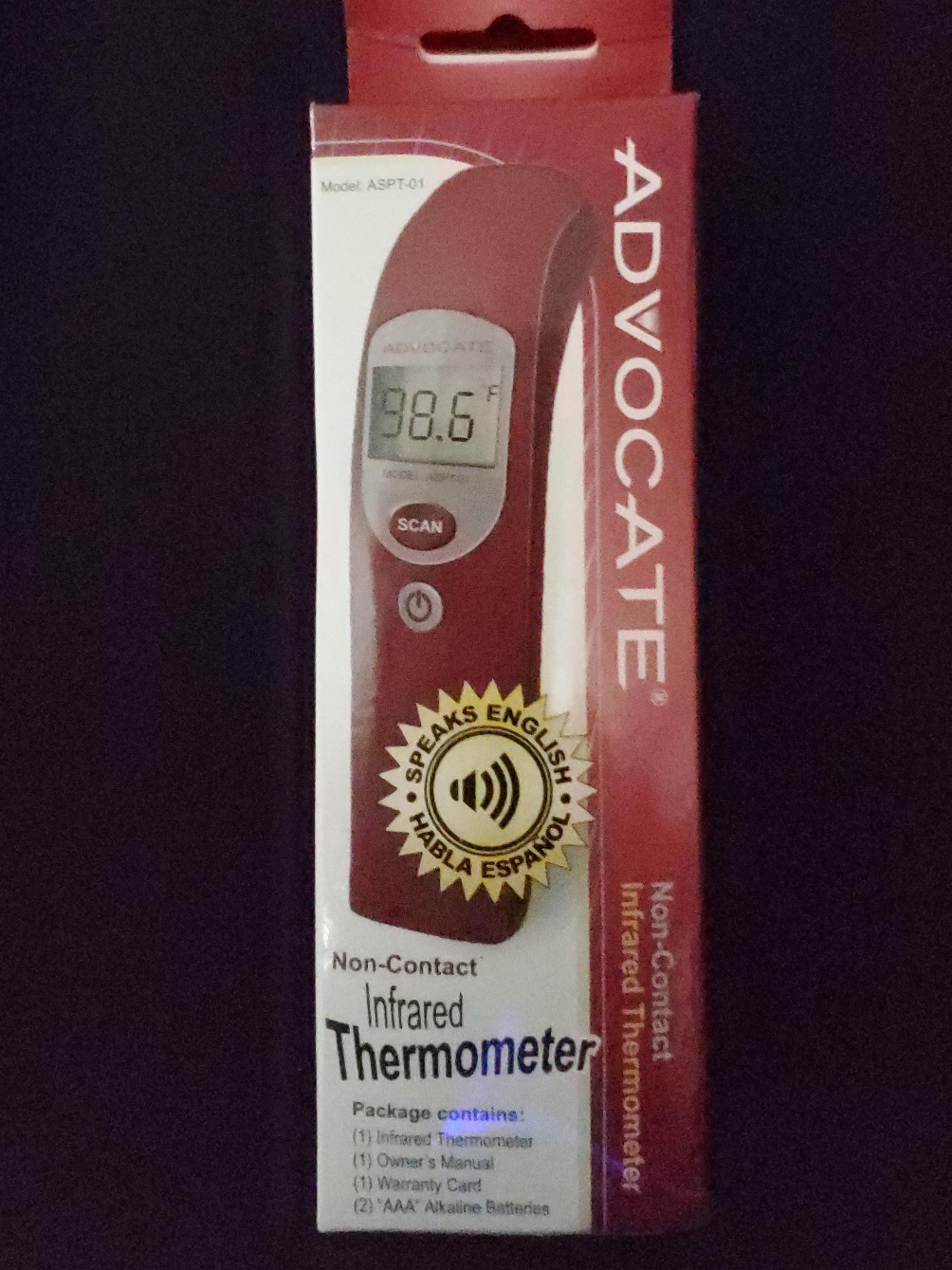 Advocate Non-Contact Infrared Thermometer ASPT-01 thumbnail