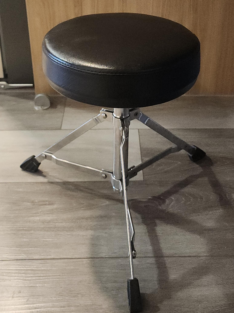 Adjustable Black Round Stool thumbnail