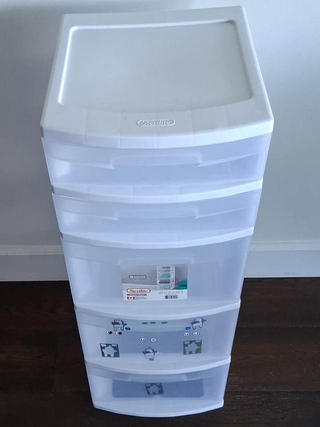 Sterilite 4-Drawer Wide Tower - White thumbnail