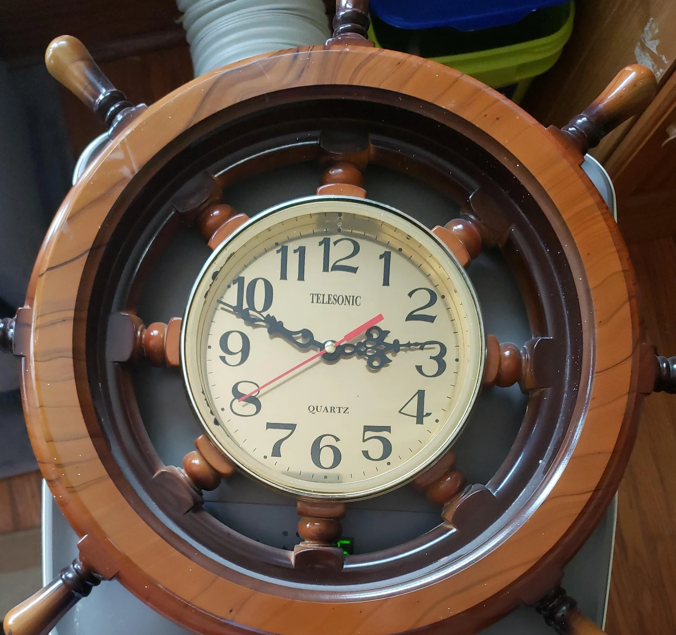 Telesonic Nautical Wheel Clock thumbnail
