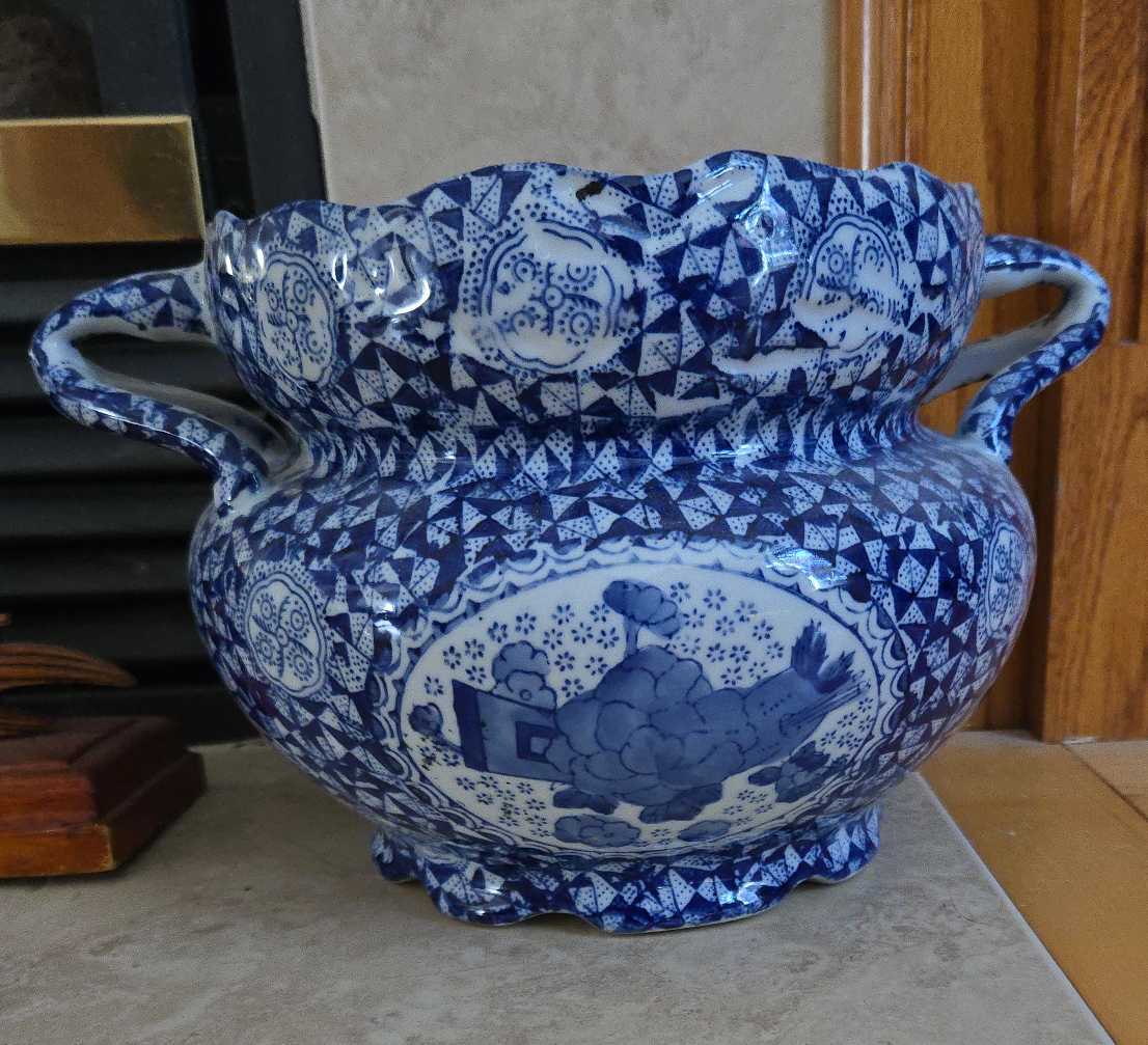 Bombay Blue & White Decorative Bowl thumbnail