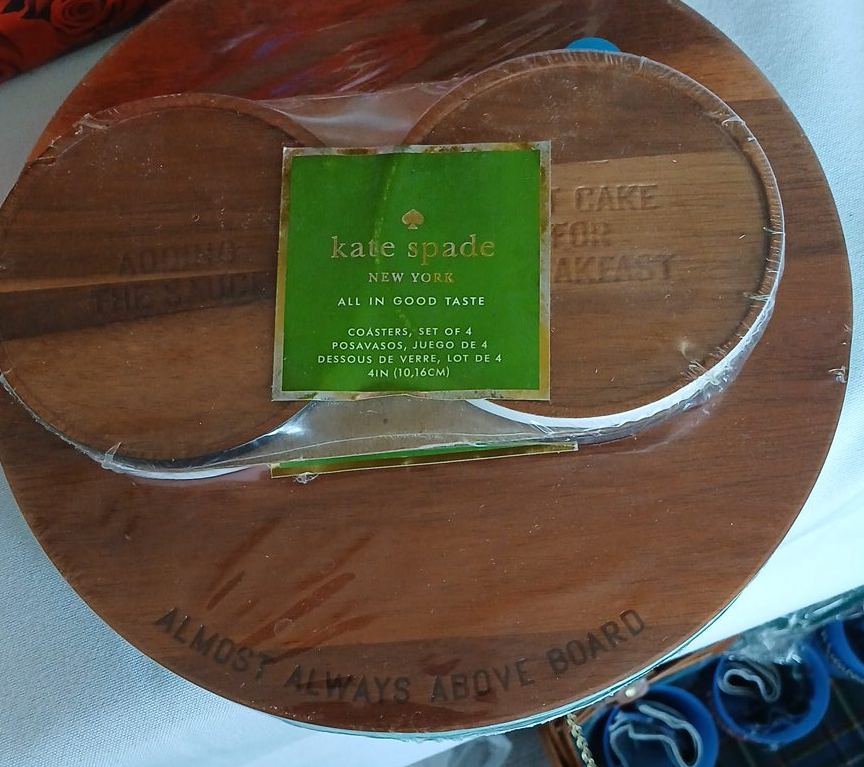 Kate Spade New York Coasters, Set of 4, New thumbnail