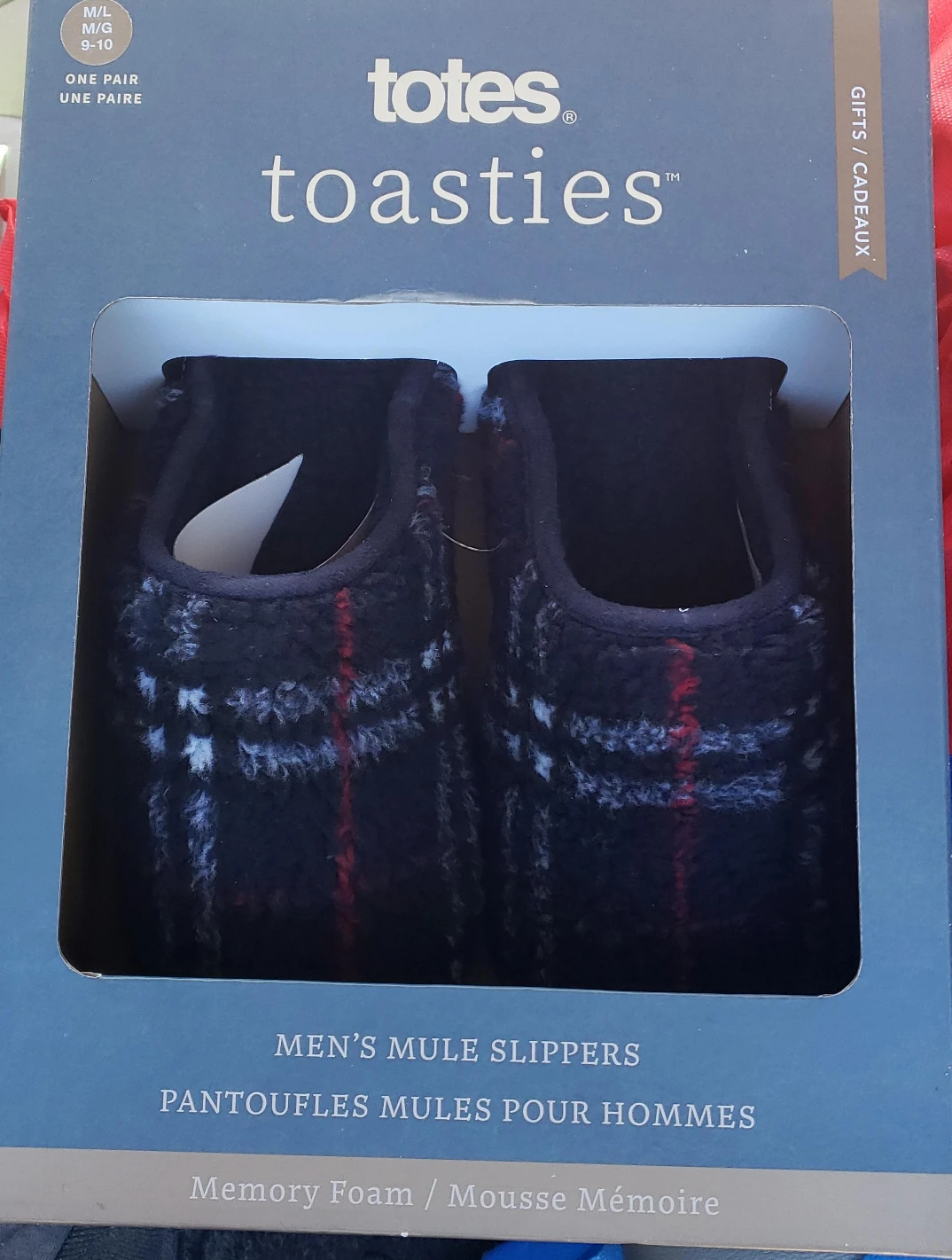 Totes Toasties Men's Mule Slippers (Size M/L)