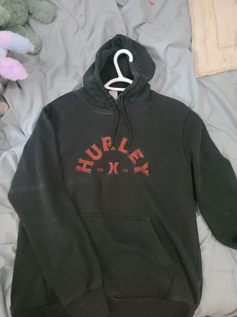 Hurley Black Hoodie - Size M thumbnail