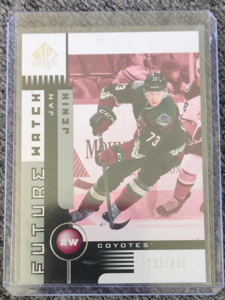 Jan Jenik SP Authentic Future Watch Hockey Card