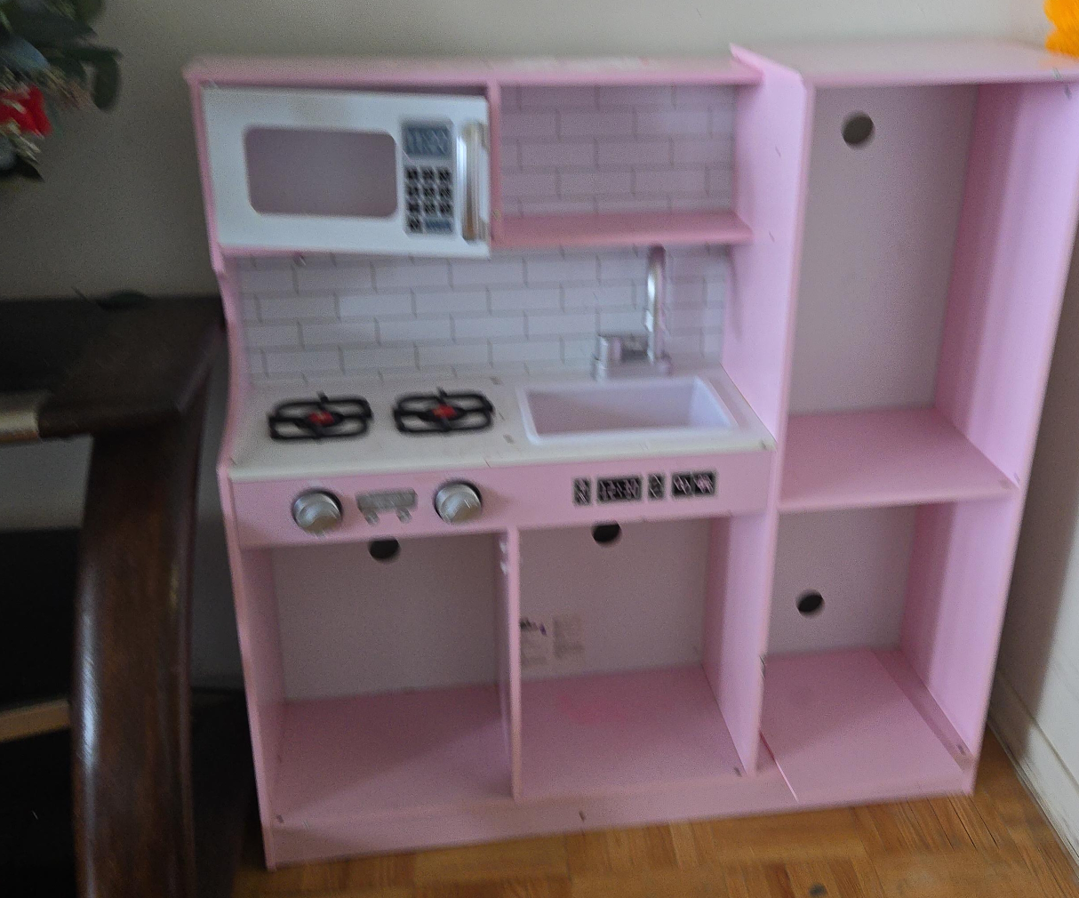 Pink Toy Kitchen Set thumbnail