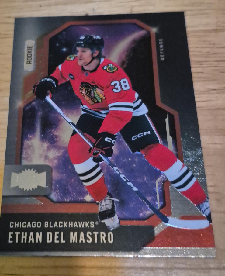 Ethan Del Mastro Chicago Blackhawks Rookie Card thumbnail