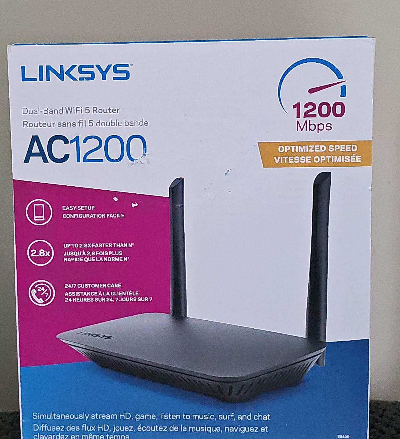 Linksys AC1200 Dual-Band WiFi 5 Router thumbnail
