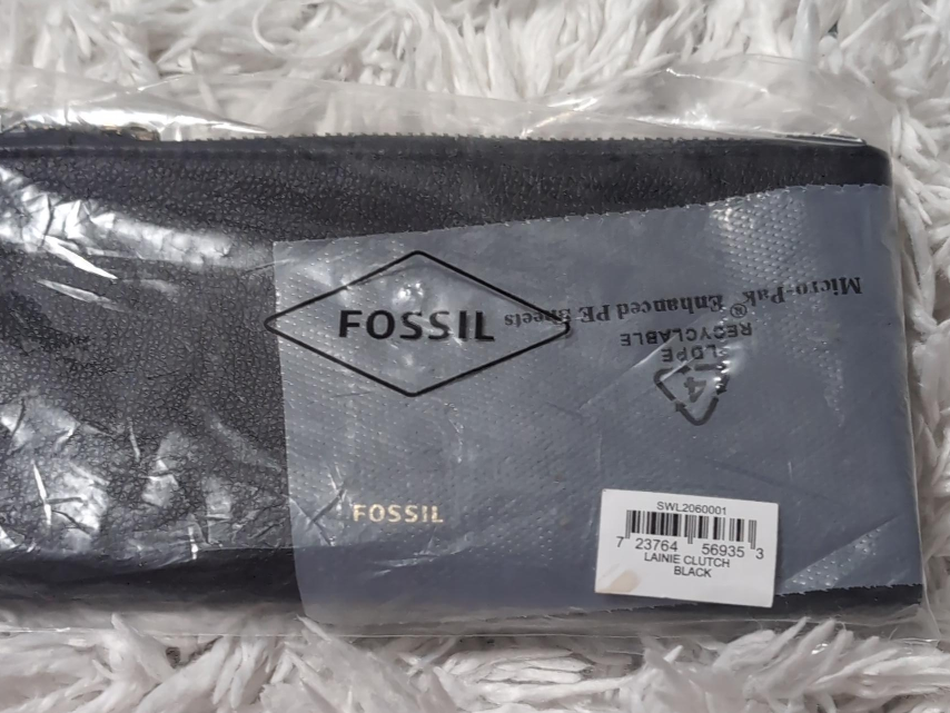 New Fossil Laine Clutch Wallet - Black - photo 4