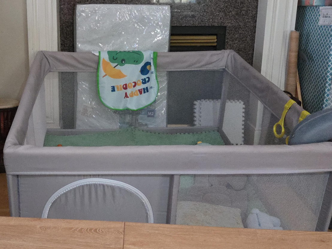 Grey Baby Playard thumbnail