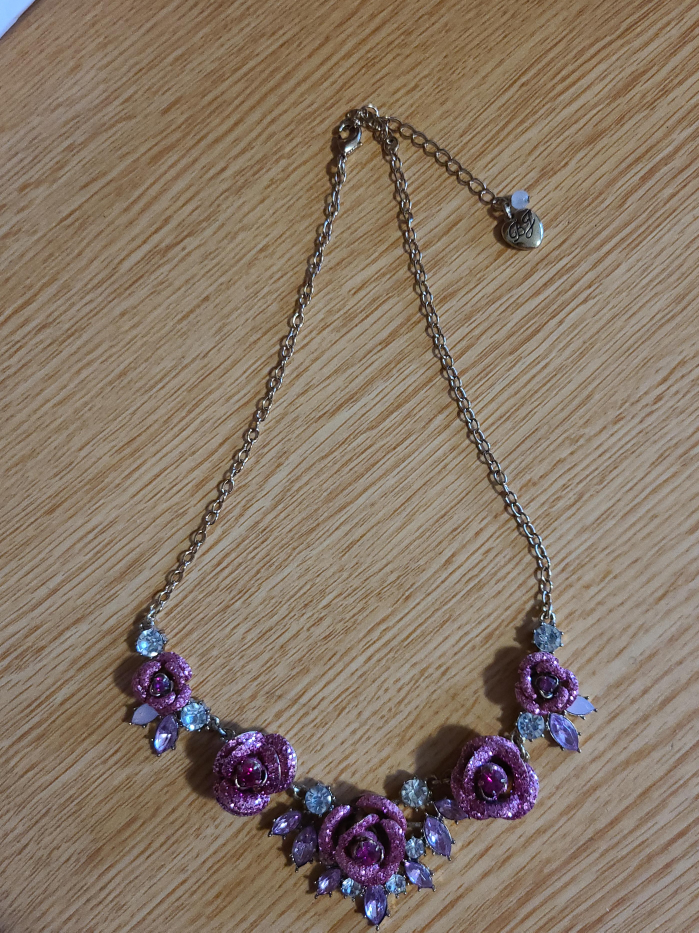 Betsey Johnson Rose Necklace thumbnail