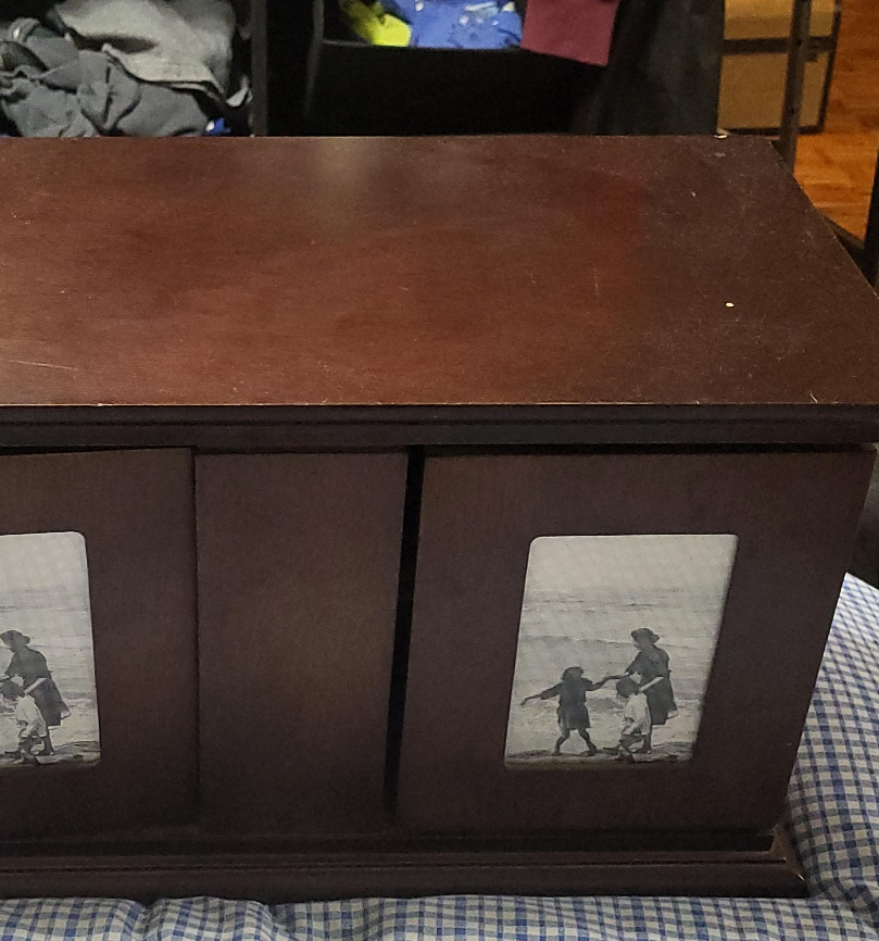 Wooden Photo Storage Box thumbnail