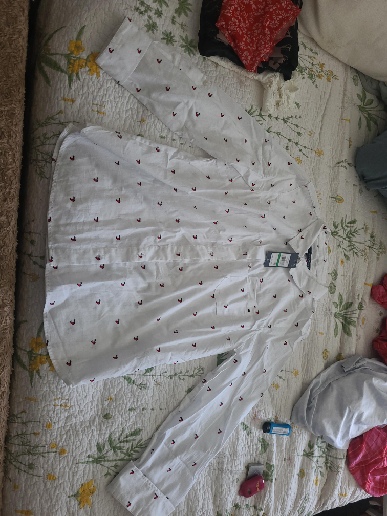 New Tommy Hilfiger White Shirt - Size L thumbnail