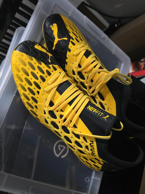 Puma Future NETFIT Soccer Cleats - Yellow/Black thumbnail