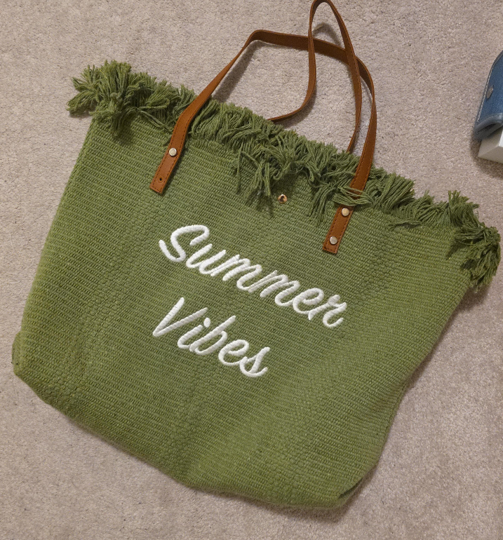 Green Summer Vibes Tote Bag thumbnail