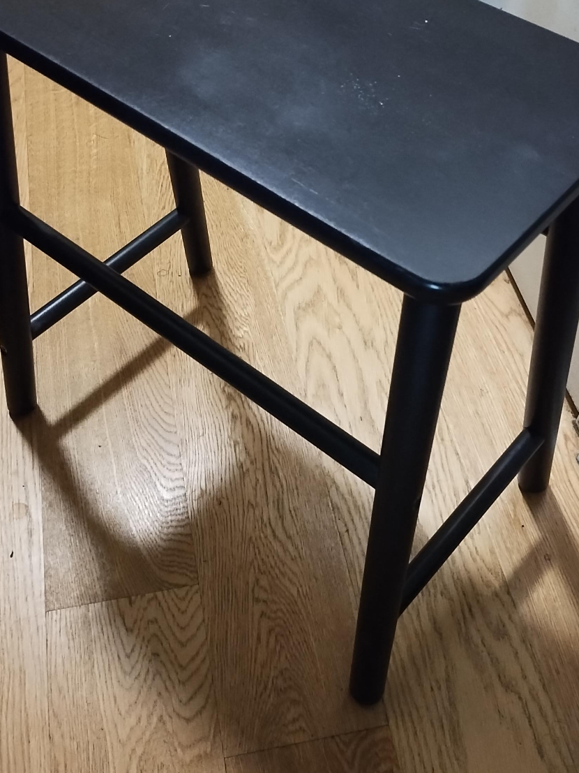 Black Wooden Stool thumbnail