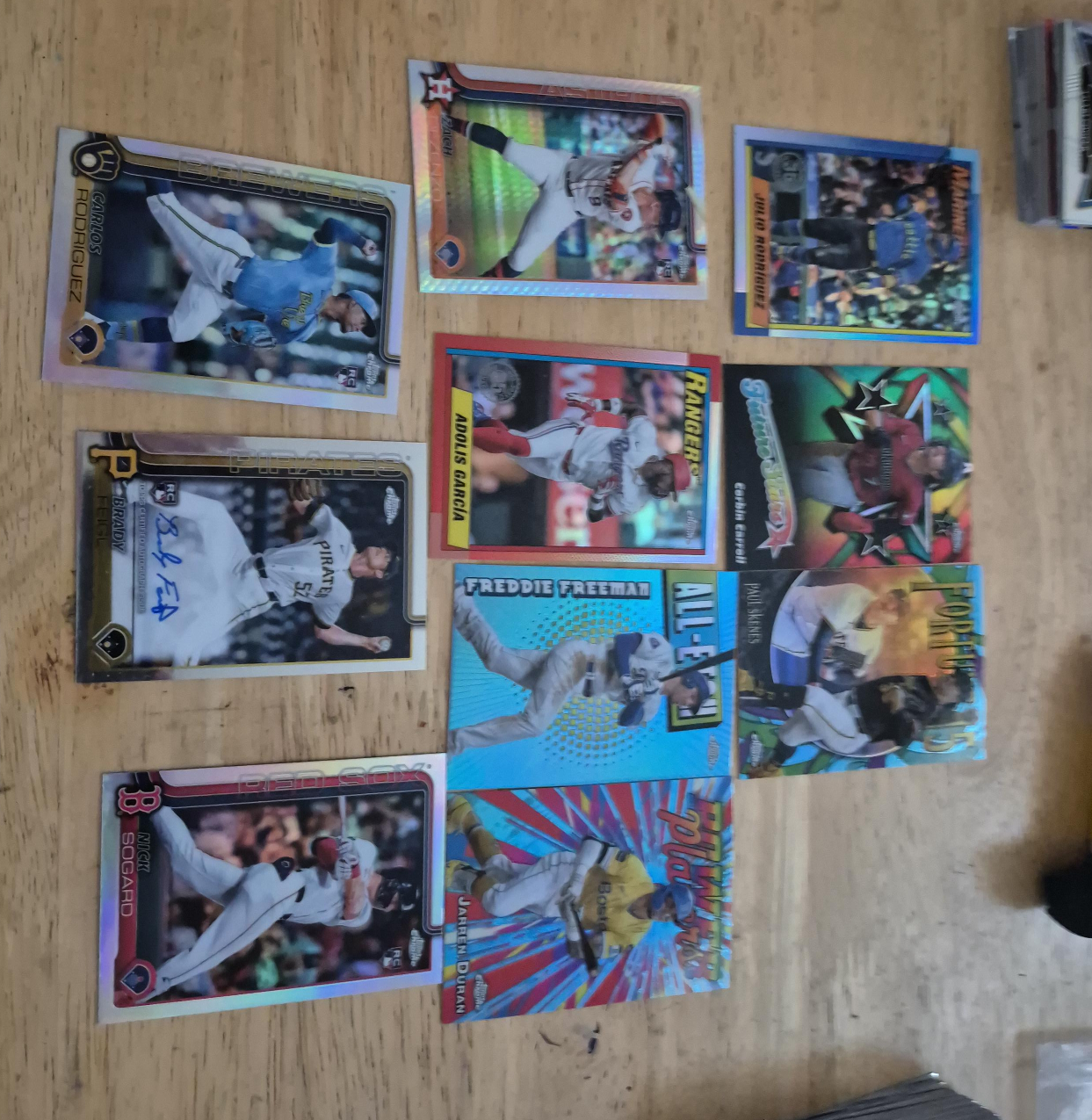 Baseball Trading Cards - Rodriguez, Garcia, Freeman + thumbnail