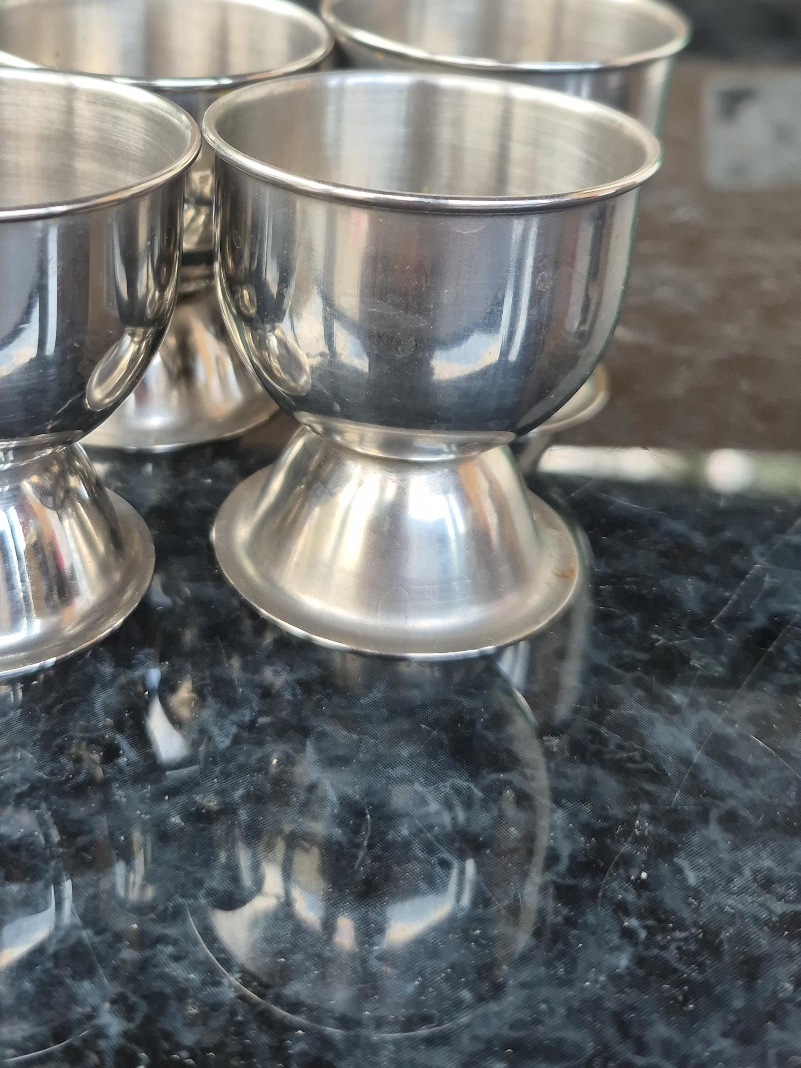 Set of 4 Stainless Steel Egg Cups thumbnail
