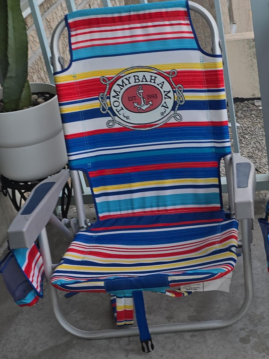 Tommy Bahama Striped Beach Chair thumbnail