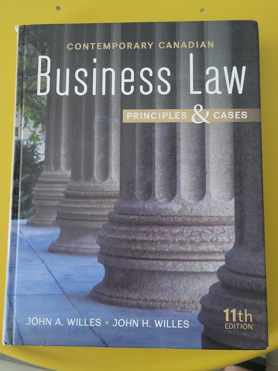 Contemporary Canadian Business Law, 11th Edition thumbnail