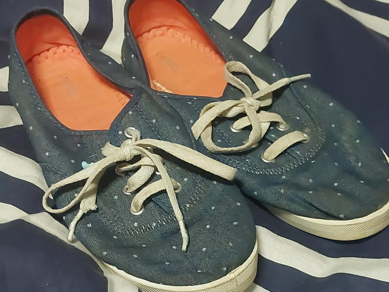 Blue Polka Dot Sneakers thumbnail