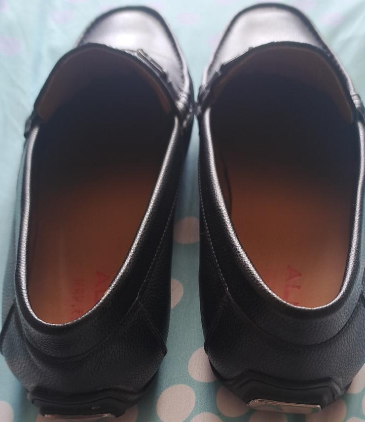 ALDO Black Leather Loafers image indicator(1)