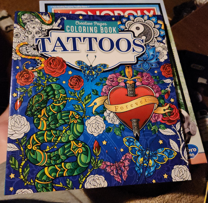 Tattoos Coloring Book - Creative Pages thumbnail