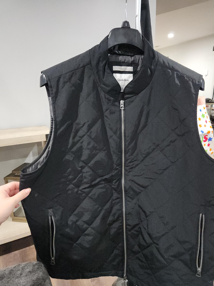 Goodfellow & Co. Black Quilted Vest - XL thumbnail