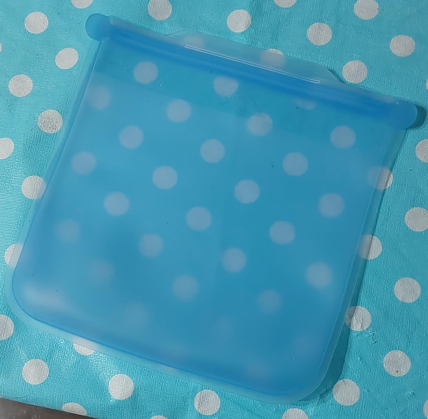 Reusable Silicone Ziplock Bag - Blue thumbnail