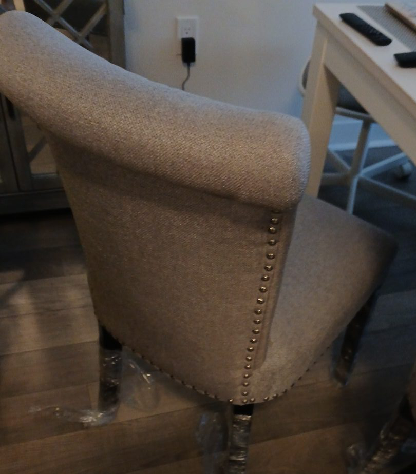 Upholstered Dining Chair with Nailhead Trim thumbnail