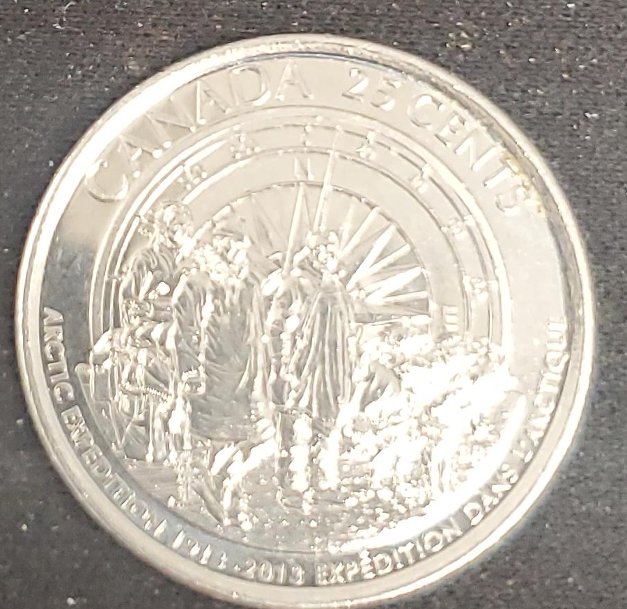 Canada 25 Cents Arctic Expedition Coin thumbnail