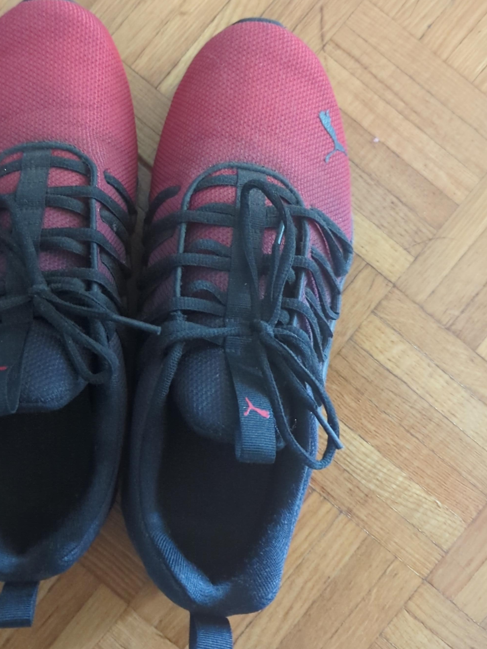 Puma Red & Black Running Shoes thumbnail